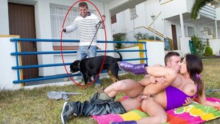 La mujer de Nacho Vidal Franceska Jaimes echando pasión al aire libre