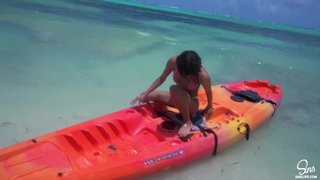 Kissa Sins cogiendo con su marido en la Riviera Maya