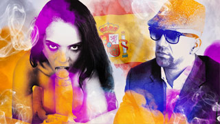 El comisario muy español y facho se echa un palo con su secretaria tetona. Katrina Moreno