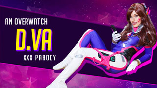 Parodia porno de D.Va de Overwatch - Megan Rain cogiendo en POV