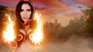 La Elfa de Sangre pícara abusa de su humano aturdido. Naomi Woods