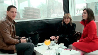 Bruno, María, Alex y Dafne se la pasan juntos