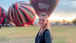 Sammm Next Door echando pasión en un globo aerostático