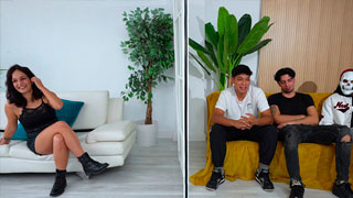 Rebeka Rock queda con tres vergas jóvenes anónimas