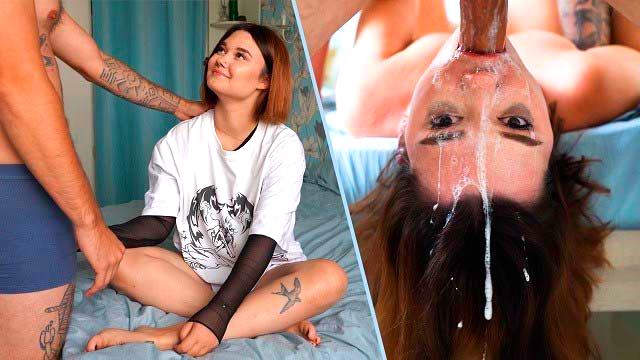 A Kate Koss le dan duro en la boca como si no hubiera un mañana. ¡GARGANTA PROFUNDA!